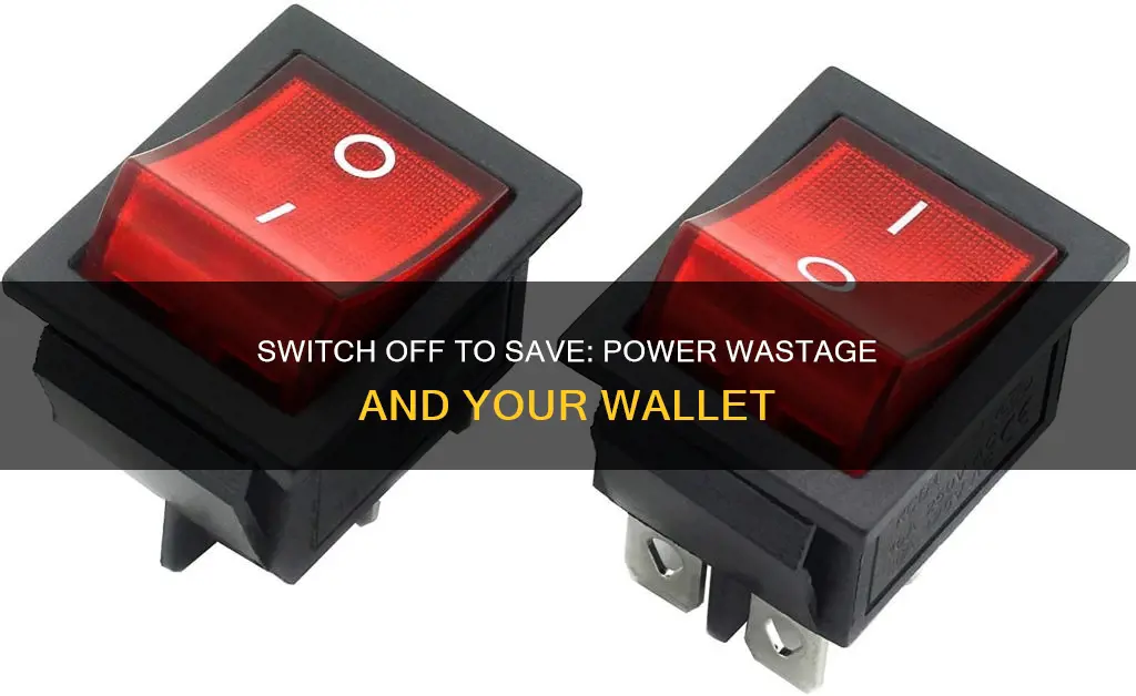 does leaving the switch on waste electricity