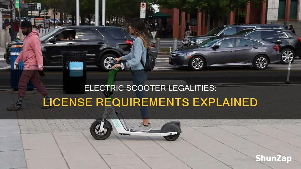 does license is required for electric scooter