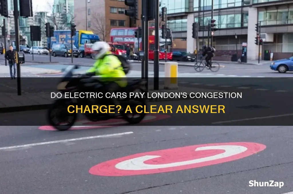 does london congestion charge apply to electric cars