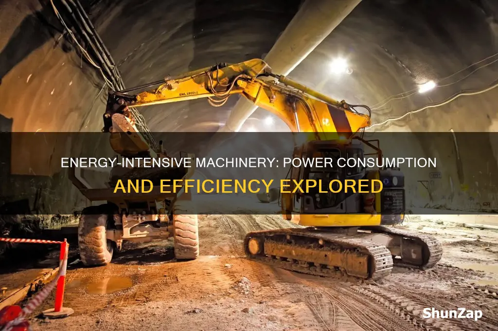 does machinery take a lot of electricity