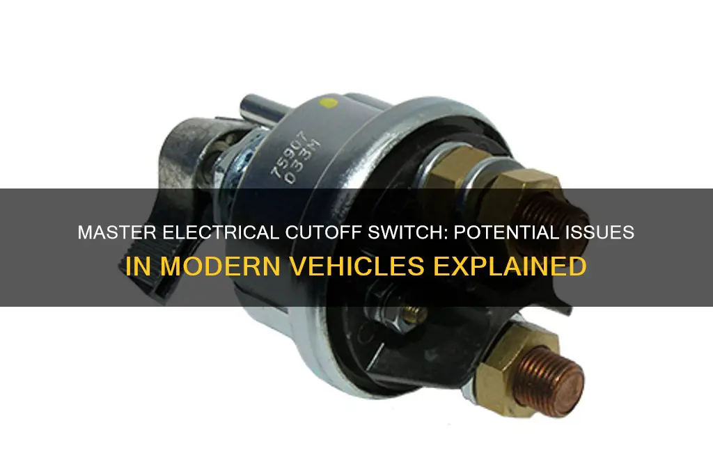 does master electrical cutoff switch cause problems on new car
