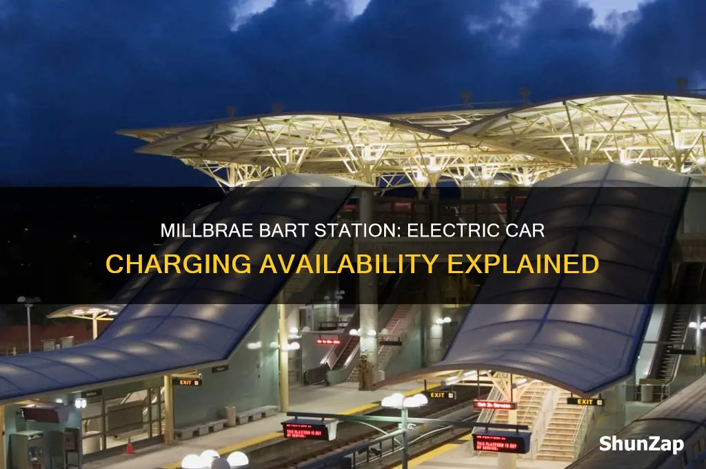 does millbrae bart have electric car charging