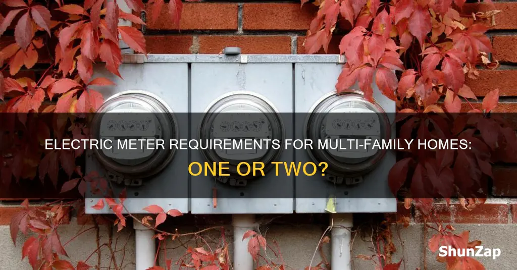 does multi family require 2 electric meters