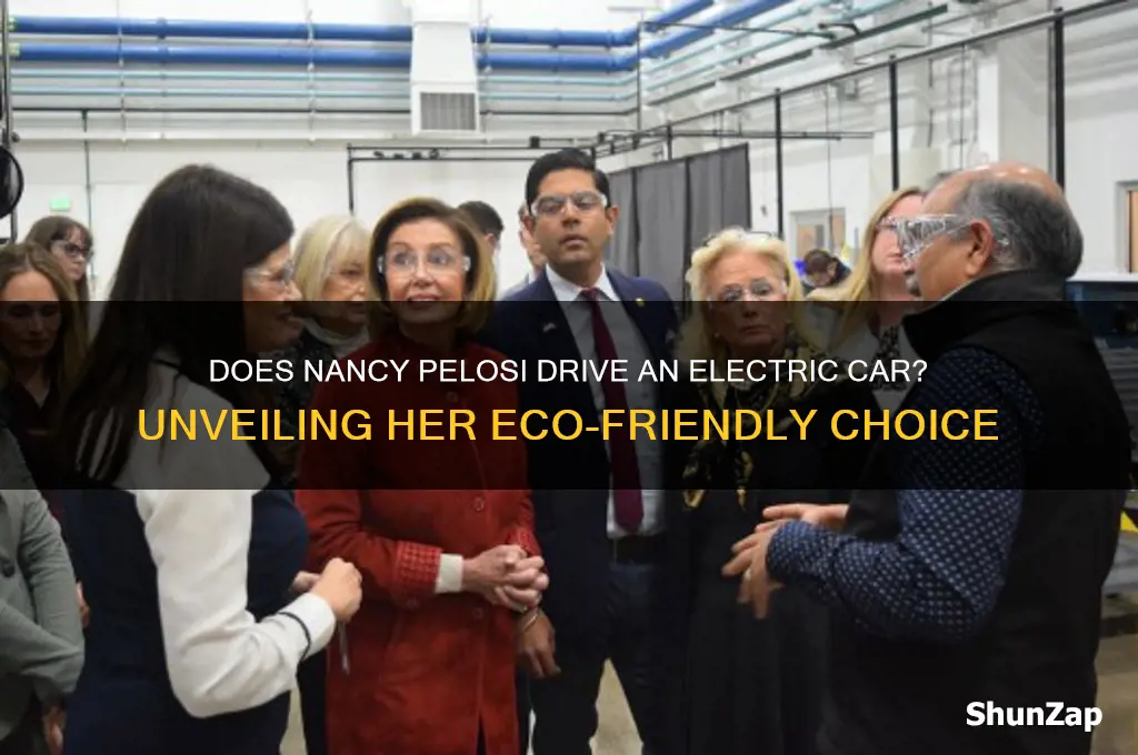 does nancy pelosi drive an electric car