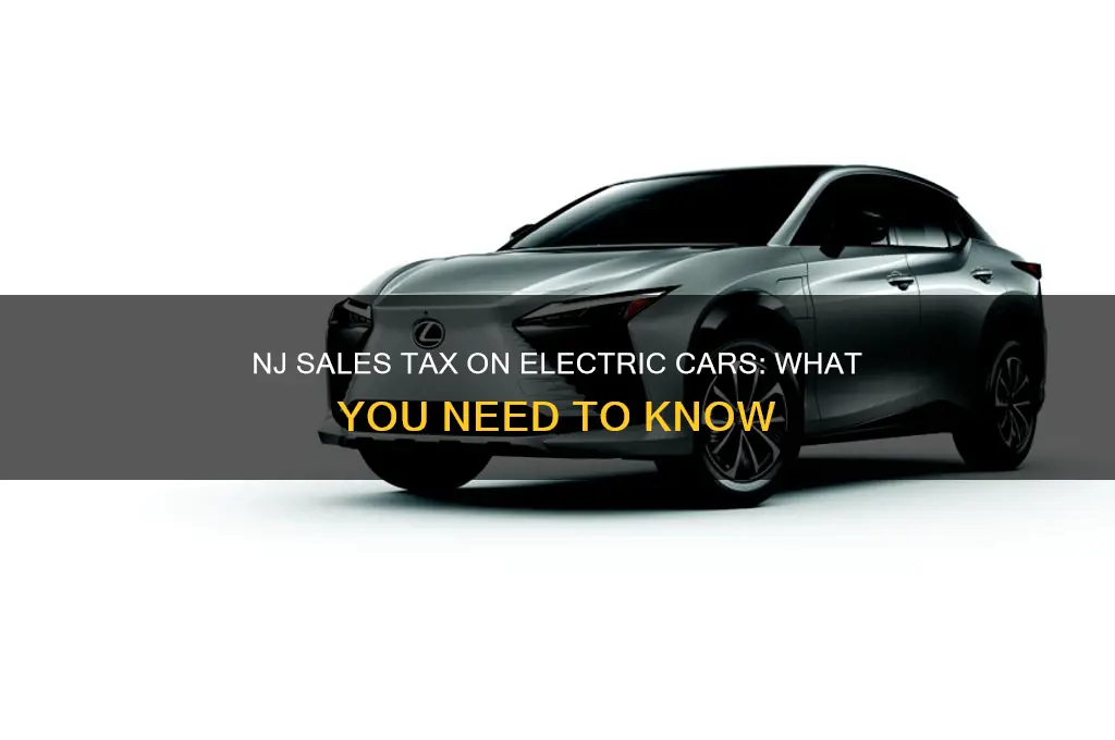 does nj charge sales tax on electric cars