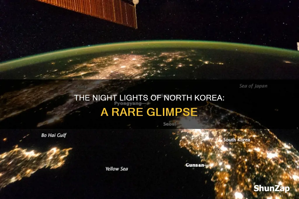 does north korea have electricity at night