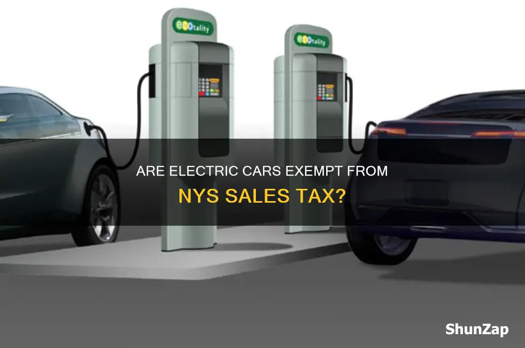 does nys charge sales tax on electric cars