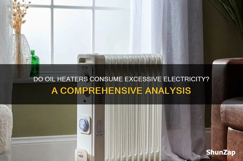 does oil heaters use a lot of electricity