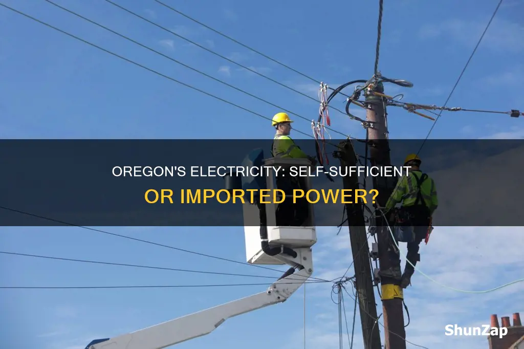 does oregon receive electricity from other states