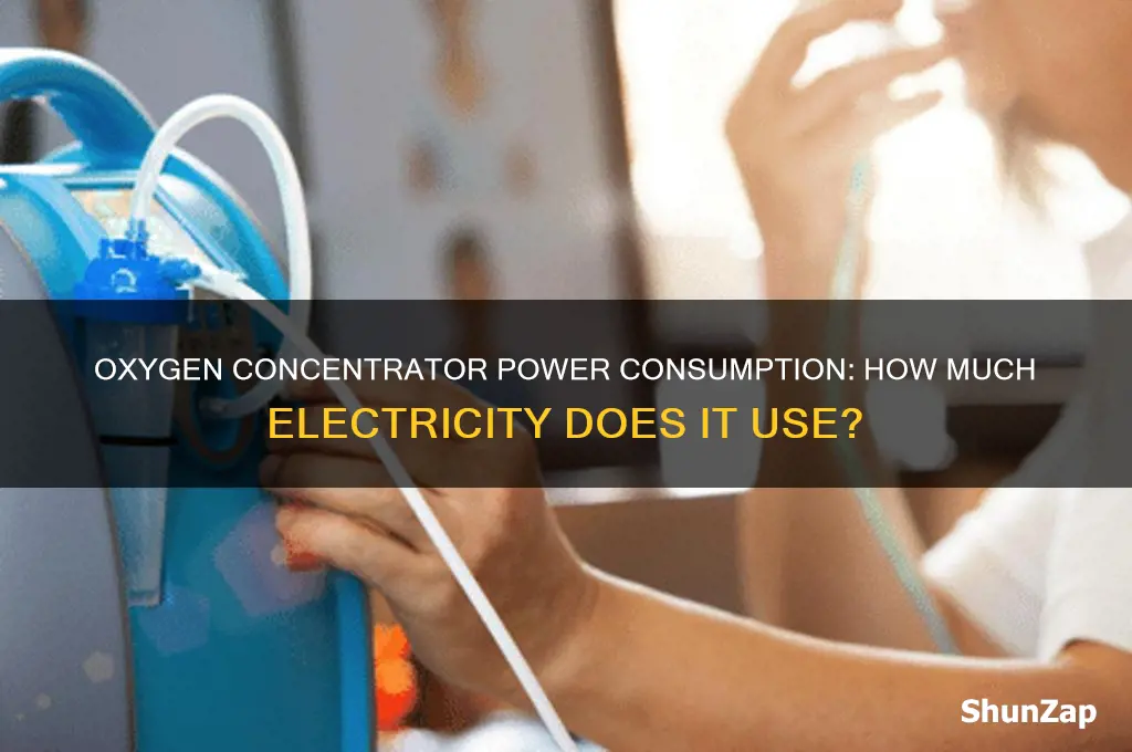 does oxygen concentrator use a lot of electricity