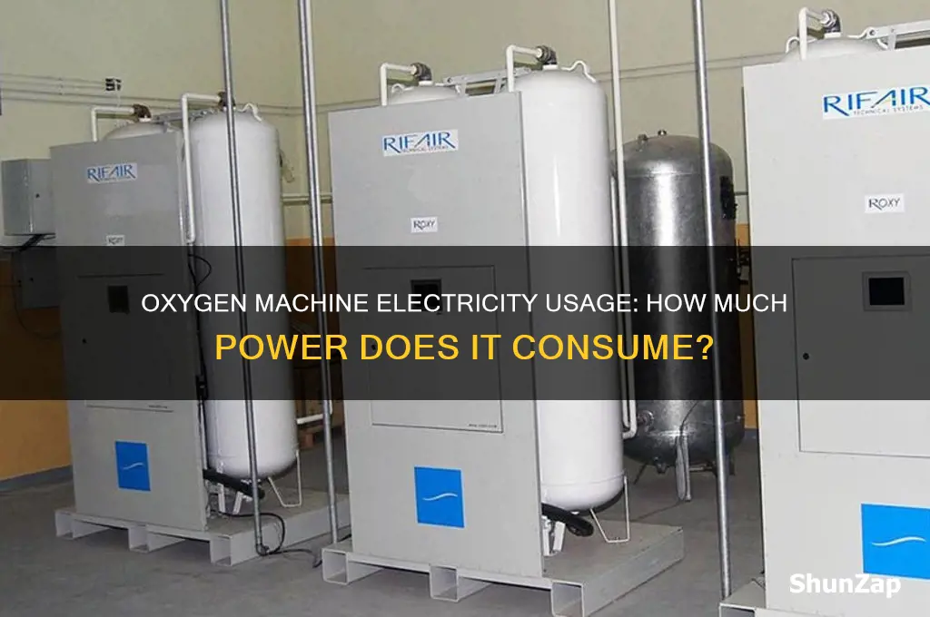 does oxygen machine use a lot of electricity