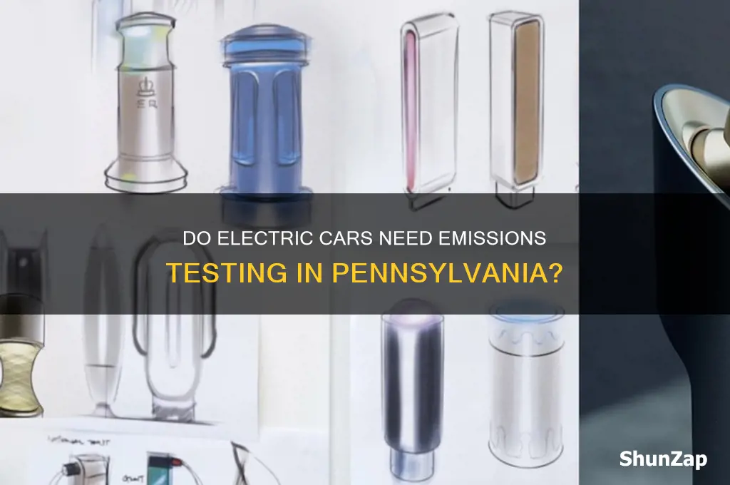 does pa require emissions testing for electric cars