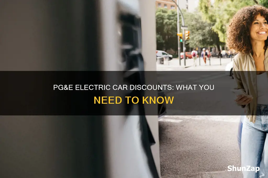 does pge offer electric car discounts