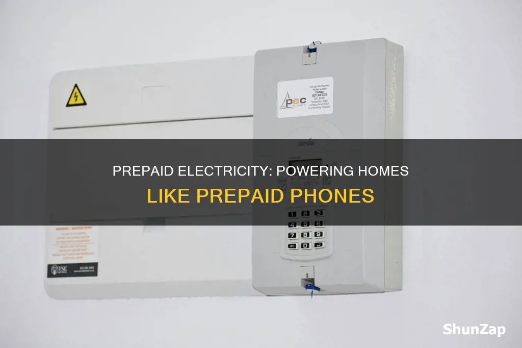 does prepaid electricity companies just like prepaid phones