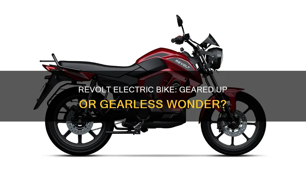 does revolt electric bike have gears