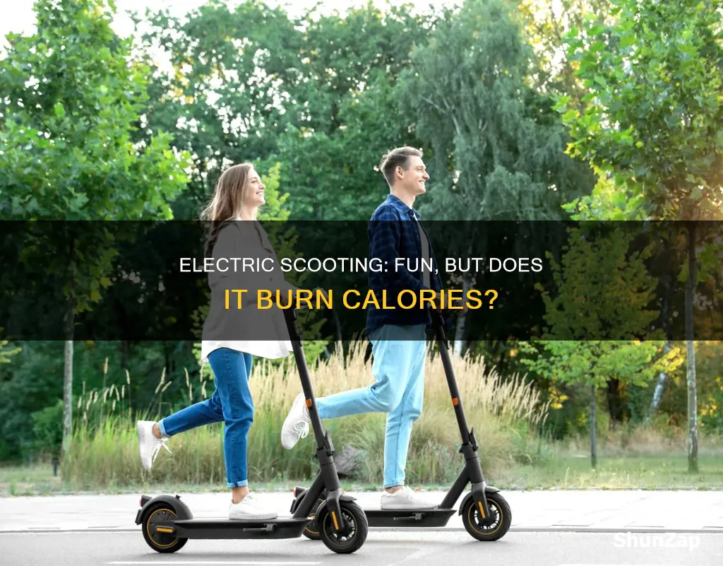 does riding an electric scooter burn calories