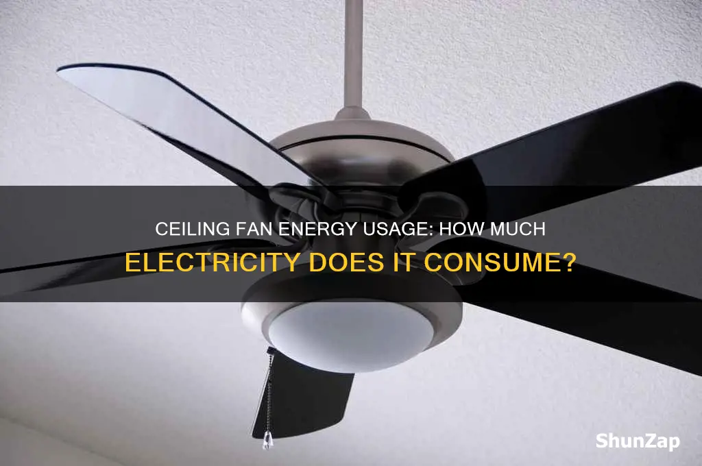 does running a ceiling fan use a lot of electricity