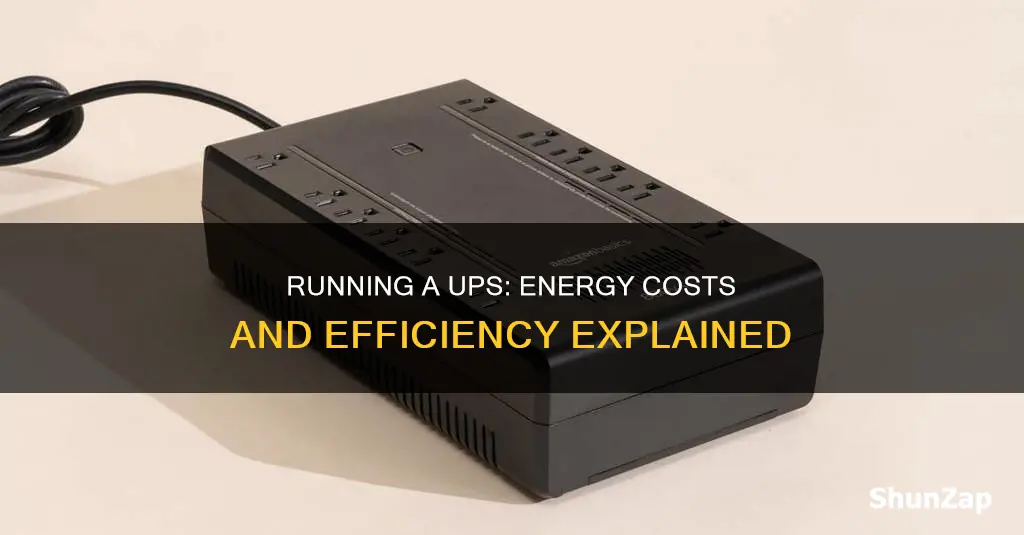 does running a ups cost more electricity