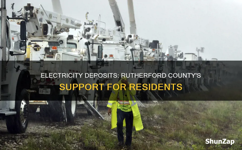 does rutherford county assist with electricity deposits