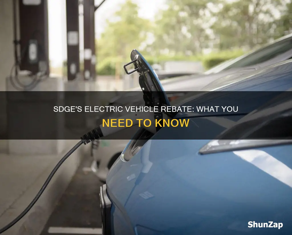 does sdge offer electric vehicle rebate