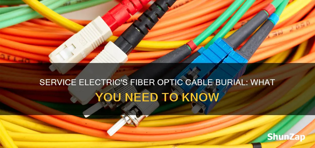 does service electric bury fiber optic cable