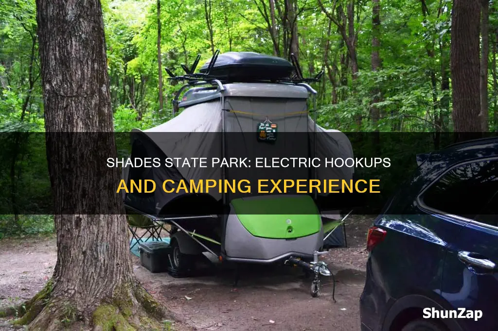 does shades state park have electric hookups