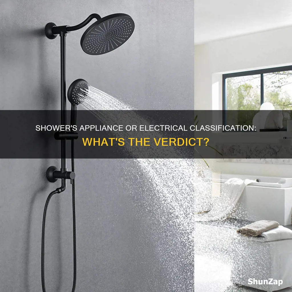 does shower fall under appliances or electrical