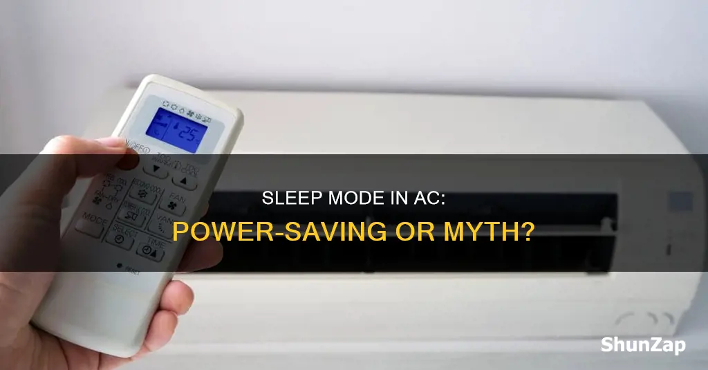 does sleep mode in ac save electricity