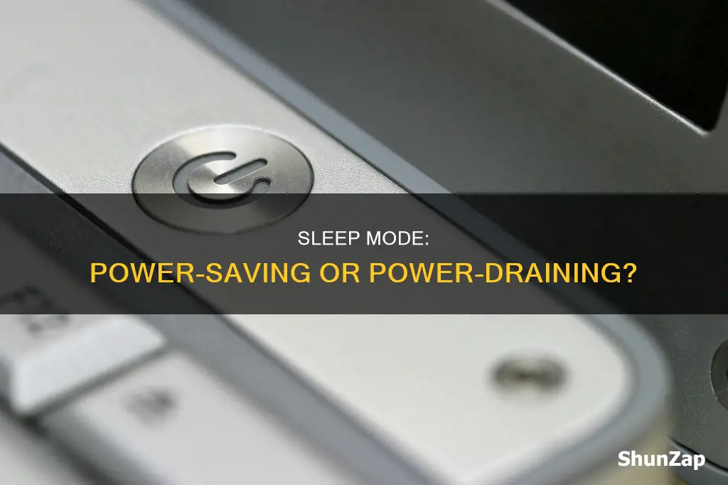 does sleep mode in pc save electricity