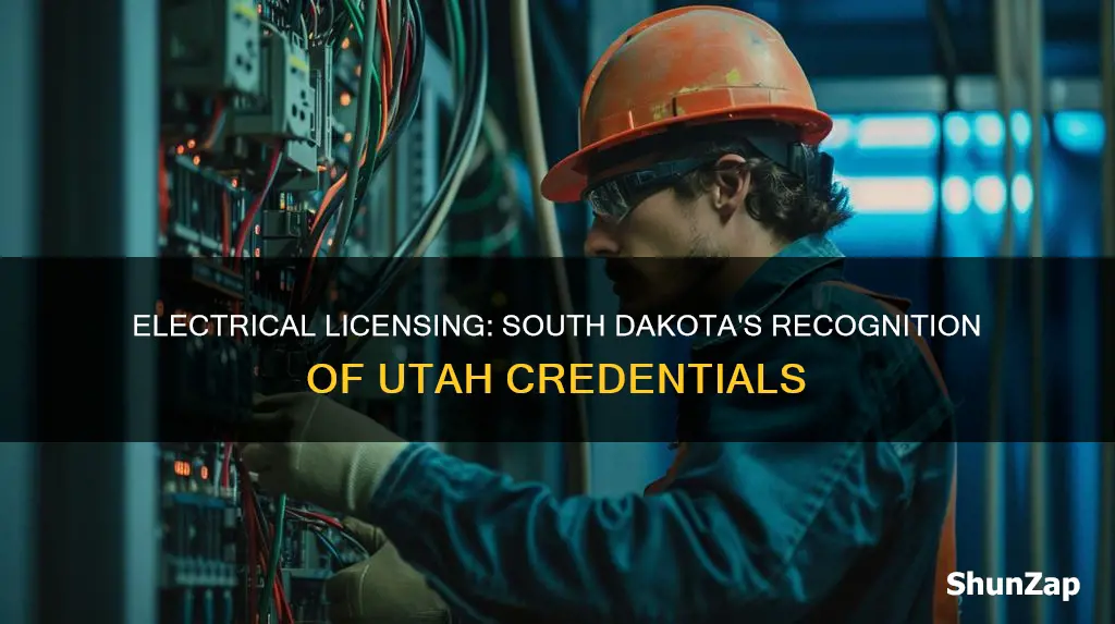 does south dakota take utah electrical license