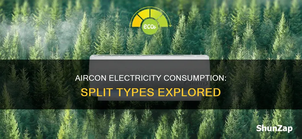 does split type aircon consume more electricity