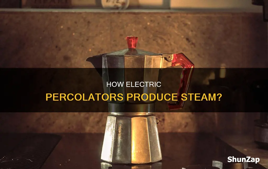does steam come out of electric percolator