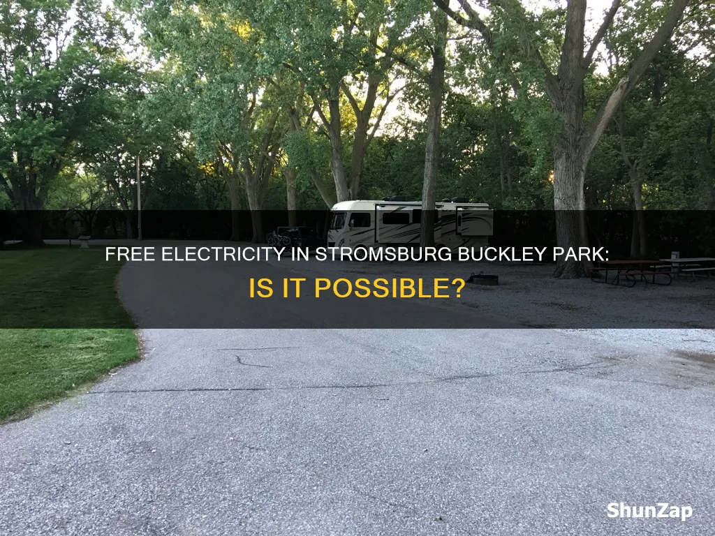 does stromsburg buckley park have free electricity