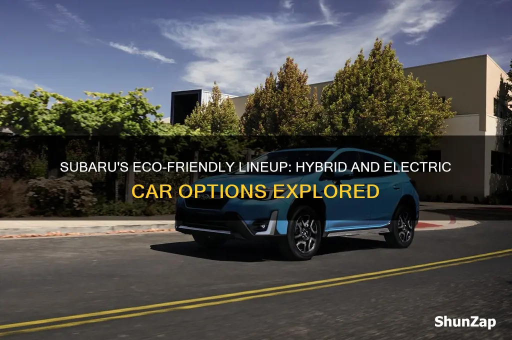 does subaru have a hybrid or electric car