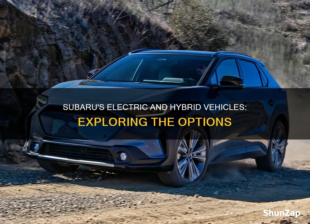 does subaru have a hybrid or electric vehicle