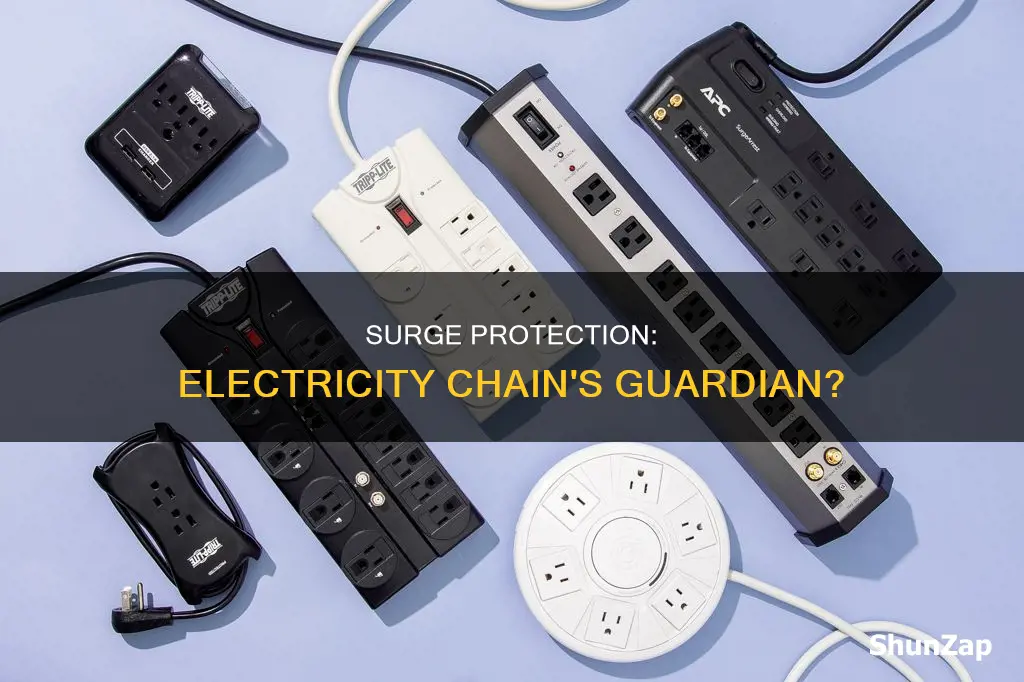 does surge protection pass through electricity chain