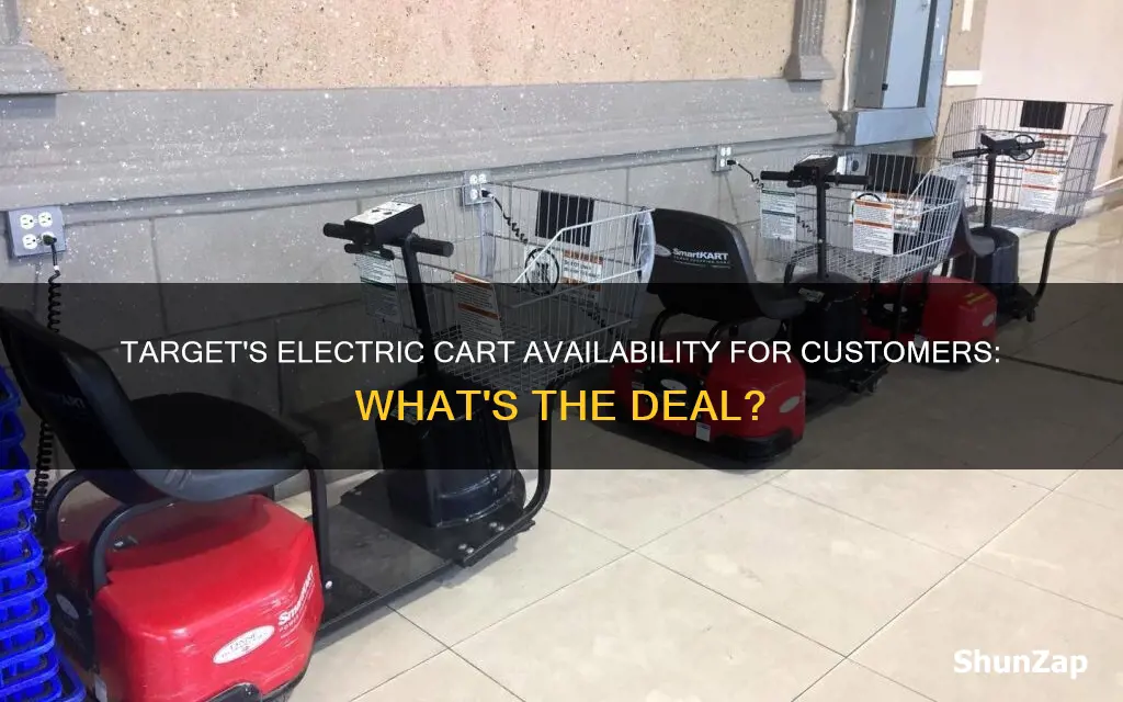 does target have electric carts for customers