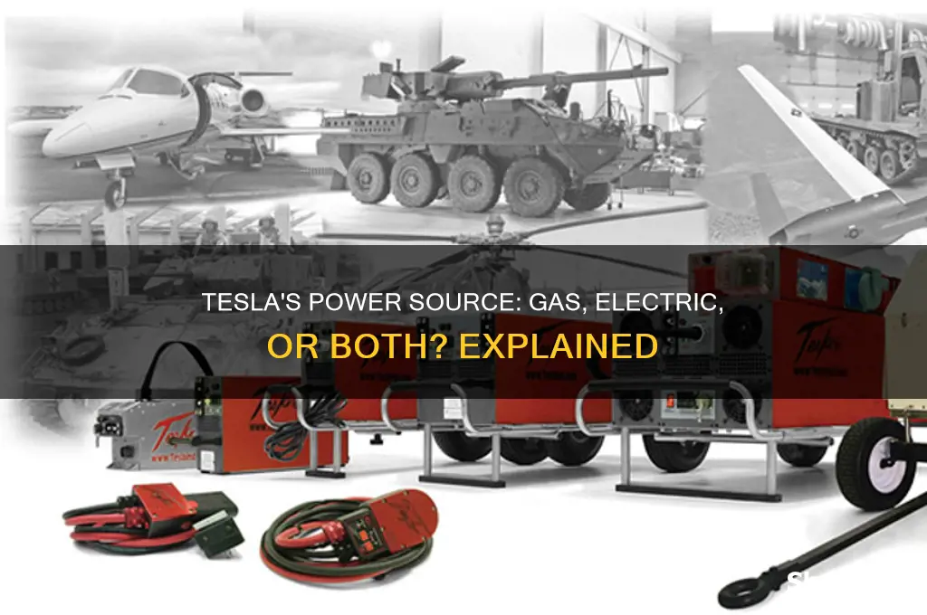 does tesla use gas and electric