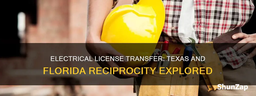 does texas electrical license reciprocate with florida