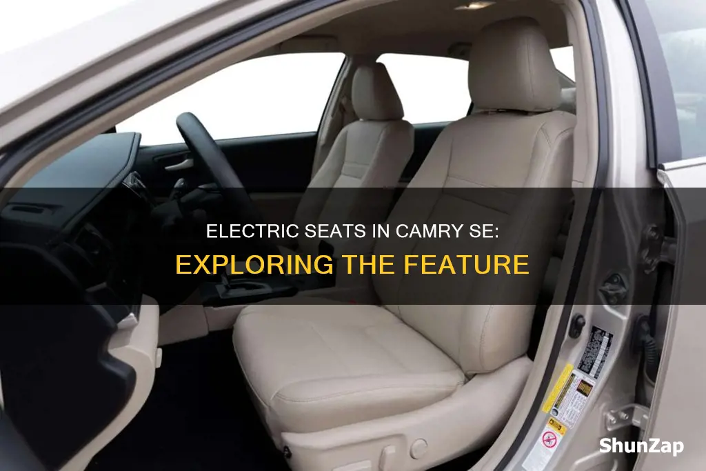 does the camry se have electric seats