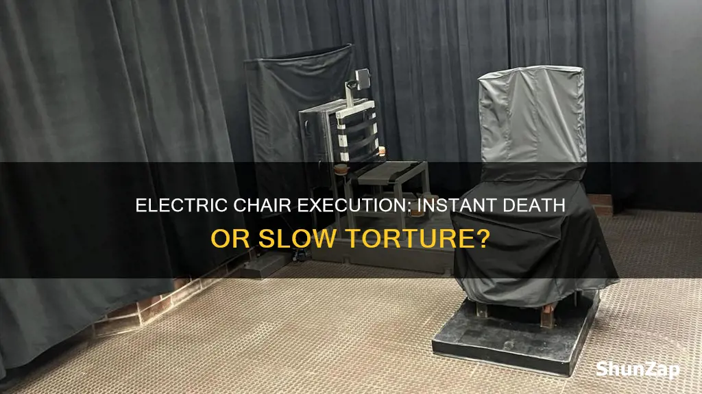 does the electric chair kill you instantly