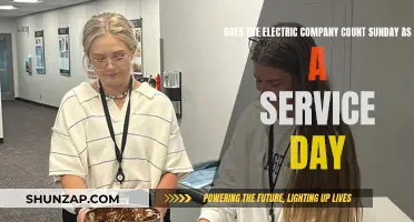 Electric Company Work Week: Sunday Service Day?