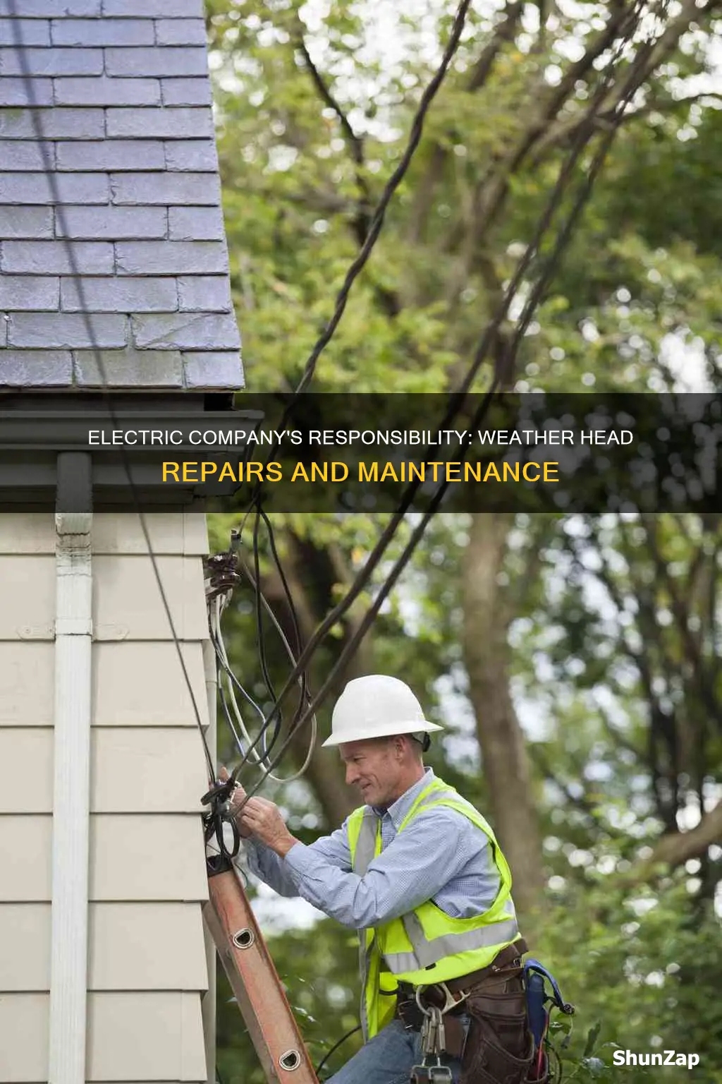 does the electric company repair the weather head