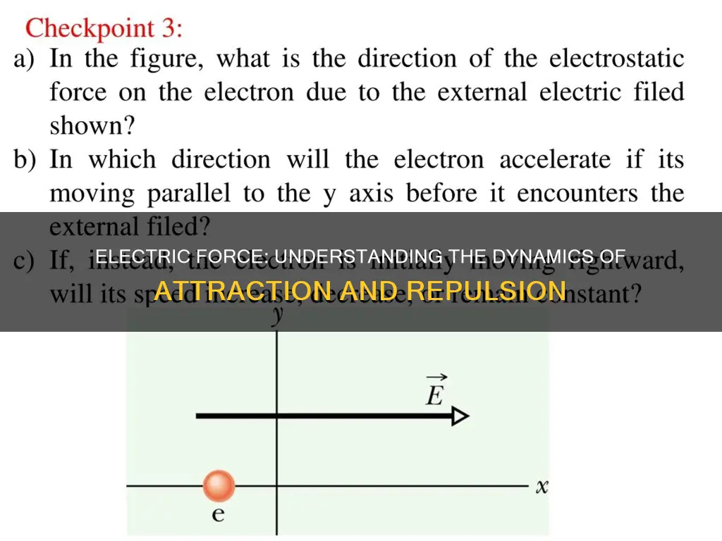 does the electric force increase or decrease