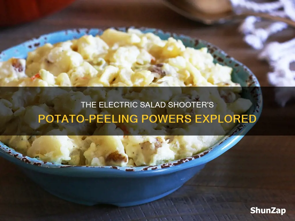 does the electric salad shooter peel potatoes
