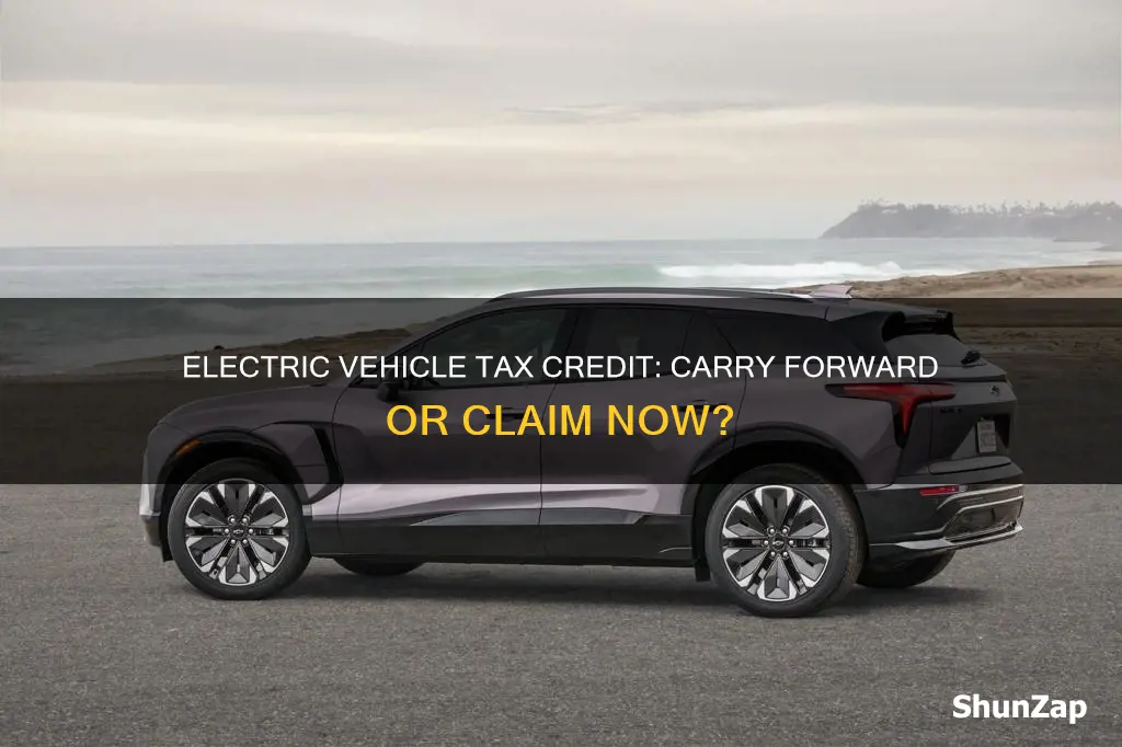 does the electric vehicle tax credit carry forward