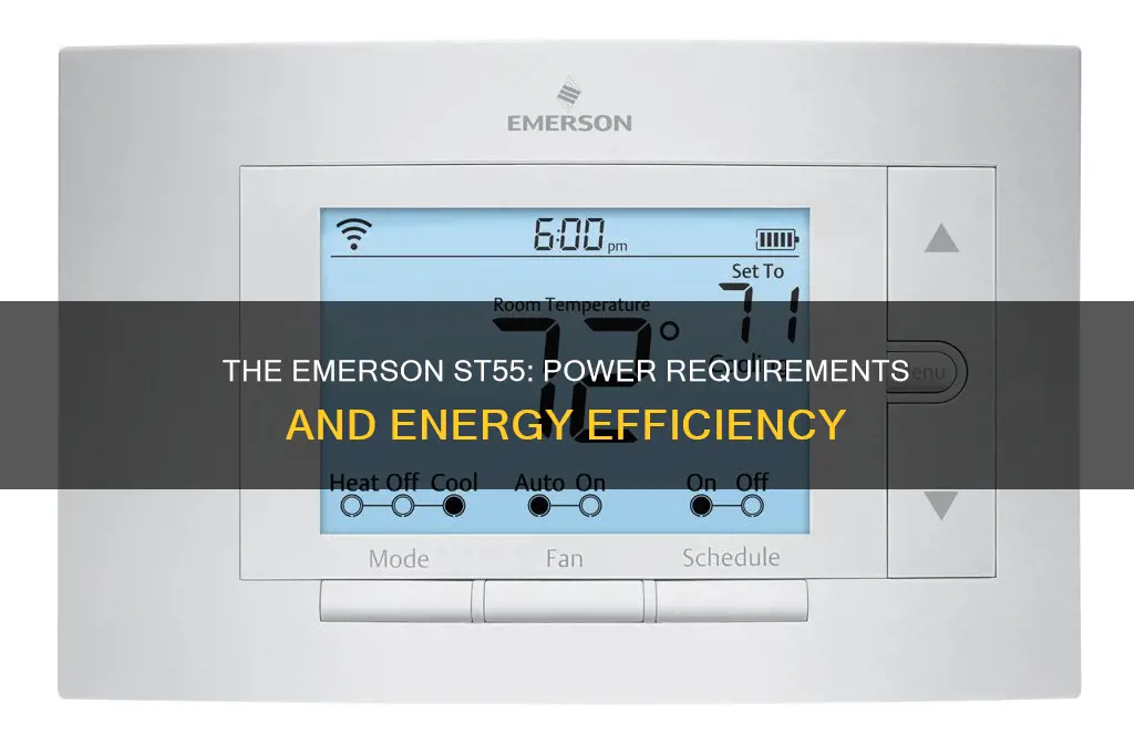 does the emerson st55 require constant electricity