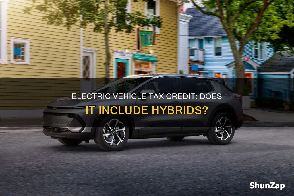 does the federal electric vehicle tax credit apply to hybrids