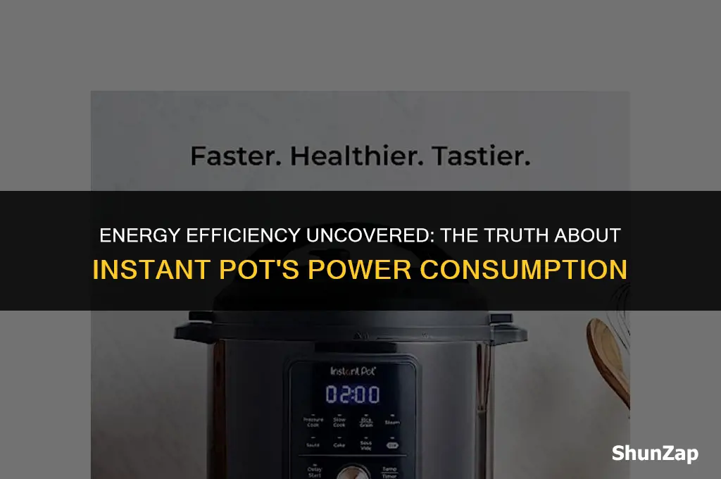 does the instant pot use a lot of electricity