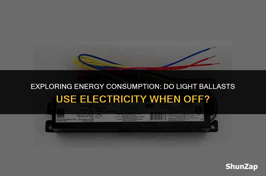 does the light ballast use electricity when it